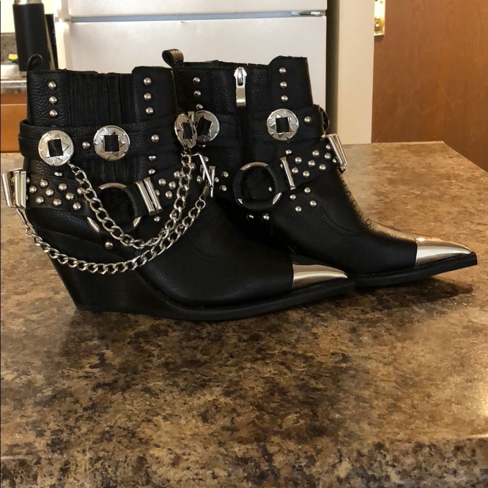 Jeffrey Campbell studded ankle boots